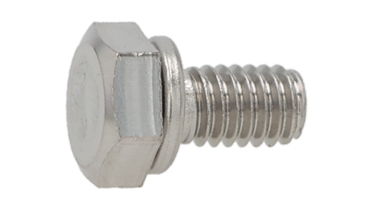 ステンレス 六角トリーマ頭セムス小ねじ P＝2 (薄板用)(バネ座組込)